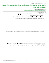 Document preview: DCYF Form 23-007 Three-Pronged Approach (Tpa) Summary Form Addressing Vision and Hearing Concerns - Washington (Pashto)