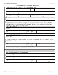 Form R-001 Regulatory Change Template a (Grain Warehouse, Hmpc, Licensed Service Company) - Texas, Page 2