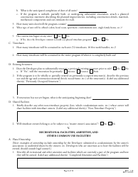 Form REC1.38 Application for Registration of Timeshare Program - North Carolina, Page 6