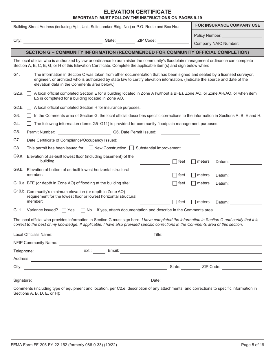 FEMA Form FF-206-FY-22-152 - Fill Out, Sign Online And Download ...