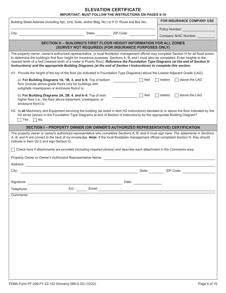 FEMA Form FF-206-FY-22-152 - Fill Out, Sign Online And Download ...