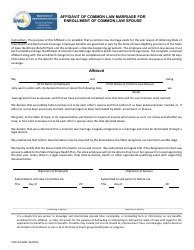 Document preview: Form CFN552-0690 Affidavit of Common Law Marriage for Enrollment of Common Law Spouse - Iowa