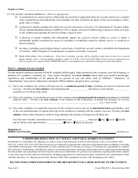 Form WH-385-V Certification for Serious Injury or Illness of a Veteran for Military Caregiver Leave Under the Family and Medical Leave Act, Page 4
