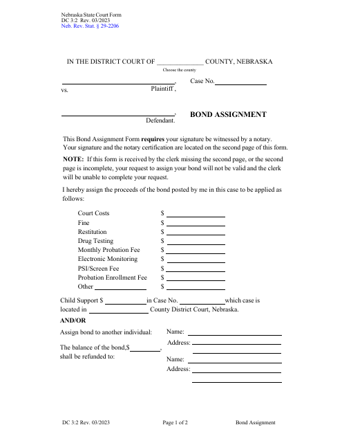 Form DC3:2  Printable Pdf