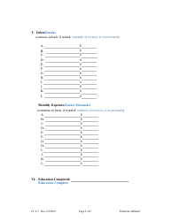 Form CC6:1 Financial Affidavit - Nebraska (English/Spanish), Page 3