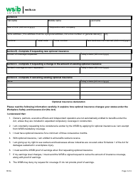 Form 1574A Optional Insurance Request/Change - Ontario, Canada, Page 3