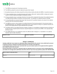 Form 1574A Optional Insurance Request/Change - Ontario, Canada, Page 4