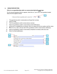 Instructions for Form CC16:2.28 Certificate of Mailing Application for Approval of Accounting and/or Fees - Nebraska, Page 2