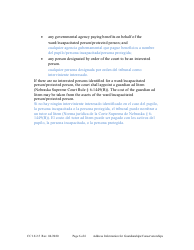 Form CC16:2.5 Address Information for Guardianships/Conservatorships - Nebraska (English/Spanish), Page 6