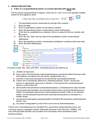 Instructions for Form CC16:2.67 Interested Person Update for Guardianships/Conservatorships - Nebraska, Page 2