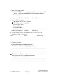 Form CC15:20 Petition and Affidavit for Order Compelling Visitation With Adult Resident - Nebraska, Page 2