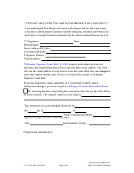 Form CC15:20 Petition and Affidavit for Order Compelling Visitation With Adult Resident - Nebraska, Page 6