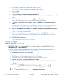 Instructions for Form CC16:2.9 Inventory, Affidavit of Due Diligence and Certificate of Service - Nebraska (English/Spanish), Page 10