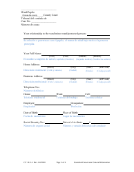 Form CC16:2.4 Guardian/Conservator General Information - Nebraska (English/Spanish), Page 2