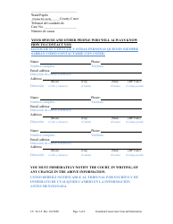 Form CC16:2.4 Guardian/Conservator General Information - Nebraska (English/Spanish), Page 3