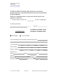 Document preview: Form CC16:2.4 Guardian/Conservator General Information - Nebraska