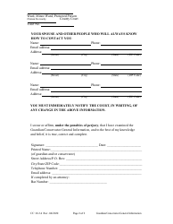 Form CC16:2.4 Guardian/Conservator General Information - Nebraska, Page 2