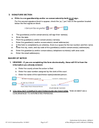 Instructions for Form CC16:2.9 Inventory, Affidavit of Due Diligence and Certificate of Mailing - Nebraska, Page 6