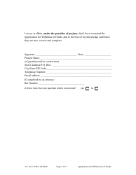 Form CC16:2.19 Application for Withdrawal of Funds - Nebraska, Page 2
