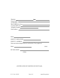 Form CC9:1 Appeal Recognizance - Nebraska, Page 2