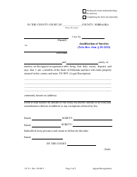 Form CC9:1 Appeal Recognizance - Nebraska, Page 3