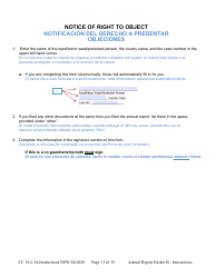 Instructions for Form CC16:2.34 Packet B - Guardianship With Budget Annual Reporting Forms - Nebraska (English/Spanish), Page 11