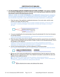 Instructions for Form CC16:2.34 Packet B - Guardianship With Budget Annual Reporting Forms - Nebraska (English/Spanish), Page 12