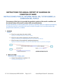 Instructions for Form CC16:2.34 Packet B - Guardianship With Budget Annual Reporting Forms - Nebraska (English/Spanish), Page 4