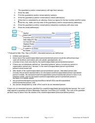 Instructions for Form CC16:2.34 Packet B - Guardianship With Budget Annual Reporting Forms - Nebraska, Page 11