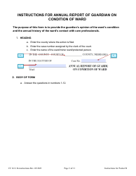 Instructions for Form CC16:2.34 Packet B - Guardianship With Budget Annual Reporting Forms - Nebraska, Page 3