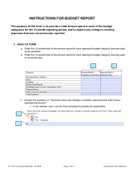 Instructions for Form CC16:2.34 Packet B - Guardianship With Budget Annual Reporting Forms - Nebraska, Page 7