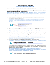 Instructions for Form CC16:2.36 Packet D - Guardianship and Conservatorship Annual Reporting Forms - Nebraska (English/Spanish), Page 13