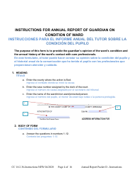 Instructions for Form CC16:2.36 Packet D - Guardianship and Conservatorship Annual Reporting Forms - Nebraska (English/Spanish), Page 4