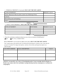 Form CC16:2.18 Notice of Newly Discovered Assets - Nebraska, Page 2