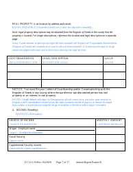 Form CC16:2.34 Packet B - Guardianship With Budget Annual Reporting Forms - Nebraska (English/Spanish), Page 13