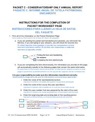 Document preview: Instructions for Form CC16:2.35 Packet C - Conservatorship Annual Reporting Forms - Nebraska (English/Spanish)