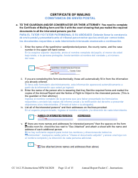 Instructions for Form CC16:2.35 Packet C - Conservatorship Annual Reporting Forms - Nebraska (English/Spanish), Page 12