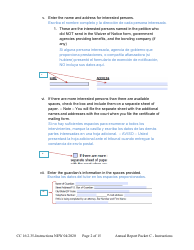 Instructions for Form CC16:2.35 Packet C - Conservatorship Annual Reporting Forms - Nebraska (English/Spanish), Page 2