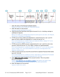 Instructions for Form CC16:2.35 Packet C - Conservatorship Annual Reporting Forms - Nebraska (English/Spanish), Page 5