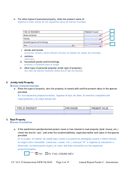 Instructions for Form CC16:2.35 Packet C - Conservatorship Annual Reporting Forms - Nebraska (English/Spanish), Page 6