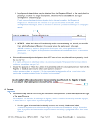 Instructions for Form CC16:2.35 Packet C - Conservatorship Annual Reporting Forms - Nebraska (English/Spanish), Page 7