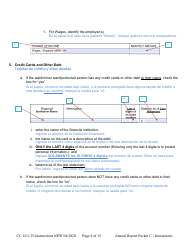 Instructions for Form CC16:2.35 Packet C - Conservatorship Annual Reporting Forms - Nebraska (English/Spanish), Page 8