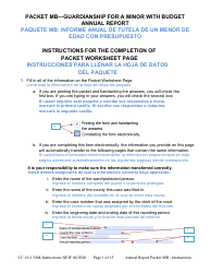 Document preview: Instructions for Form CC16:2.34M Packet Mb - Guardianship for a Minor With a Budget Annual Reporting Forms - Nebraska (English/Spanish)