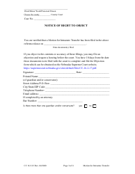 Form CC16:3.23 Motion for Intrastate Transfer - Nebraska, Page 3