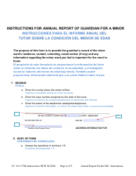 Instructions for Form CC16:2.37M Packet Me - Guardianship With No Authority Over the Estate of the Minor Ward Annual Reporting Forms - Nebraska (English/Spanish), Page 4