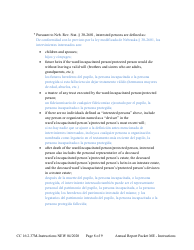 Instructions for Form CC16:2.37M Packet Me - Guardianship With No Authority Over the Estate of the Minor Ward Annual Reporting Forms - Nebraska (English/Spanish), Page 8