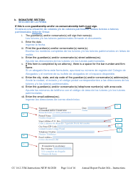 Instructions for Form CC16:2.33M Packet Ma - Guardianship for a Minor Annual Reporting Forms - Nebraska (English/Spanish), Page 14