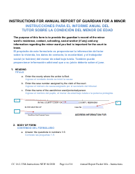 Instructions for Form CC16:2.33M Packet Ma - Guardianship for a Minor Annual Reporting Forms - Nebraska (English/Spanish), Page 4