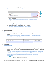 Instructions for Form CC16:2.33M Packet Ma - Guardianship for a Minor Annual Reporting Forms - Nebraska (English/Spanish), Page 7