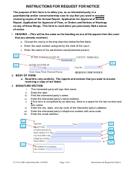 Document preview: Instructions for Form CC16:2.10R Request for Notice - Nebraska